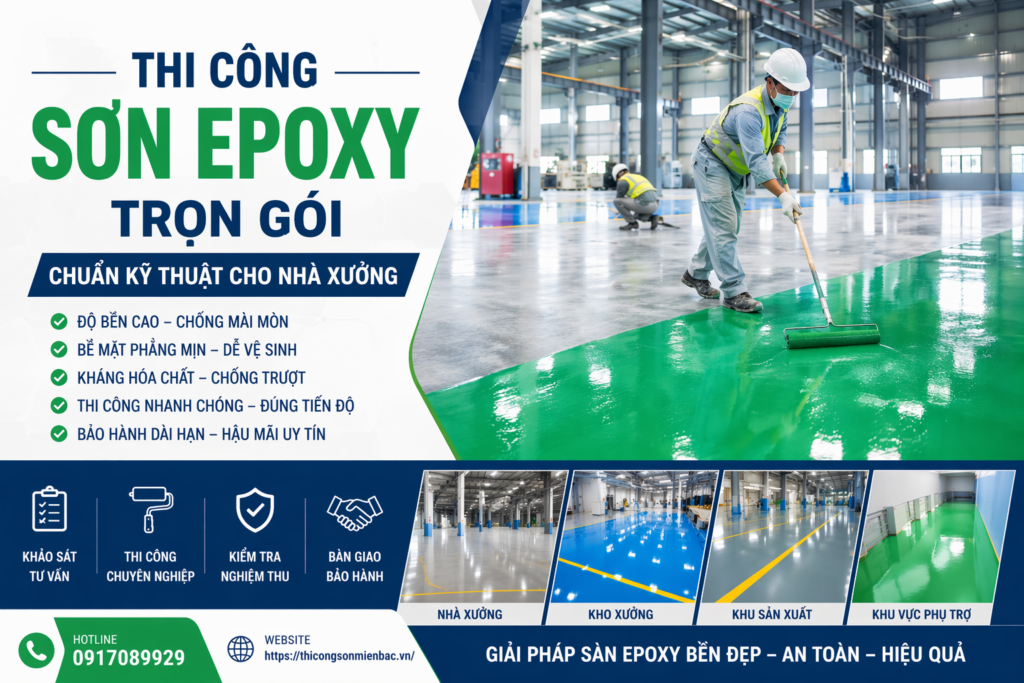 Dịch vụ thi công sơn Epoxy